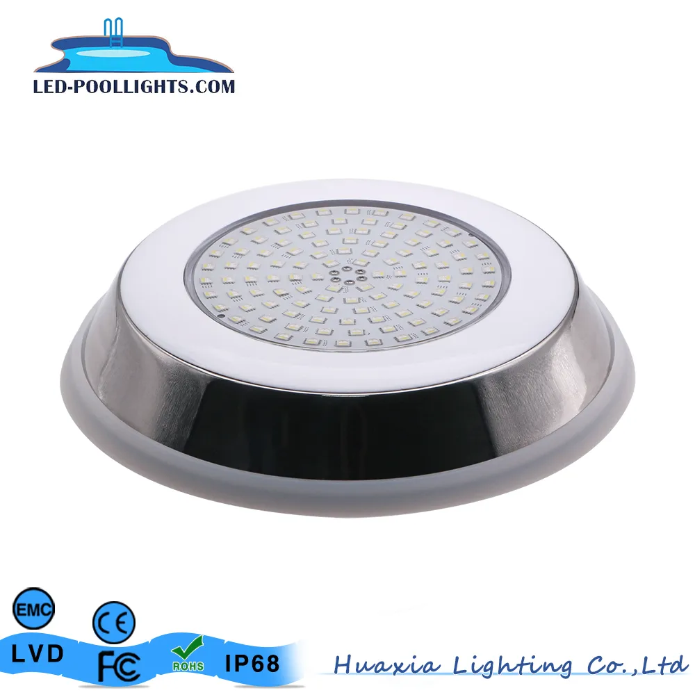 230mm SS316  10W 12W 18W Resin Filled LED Swimming Pool Light Flat Underwater Lamp