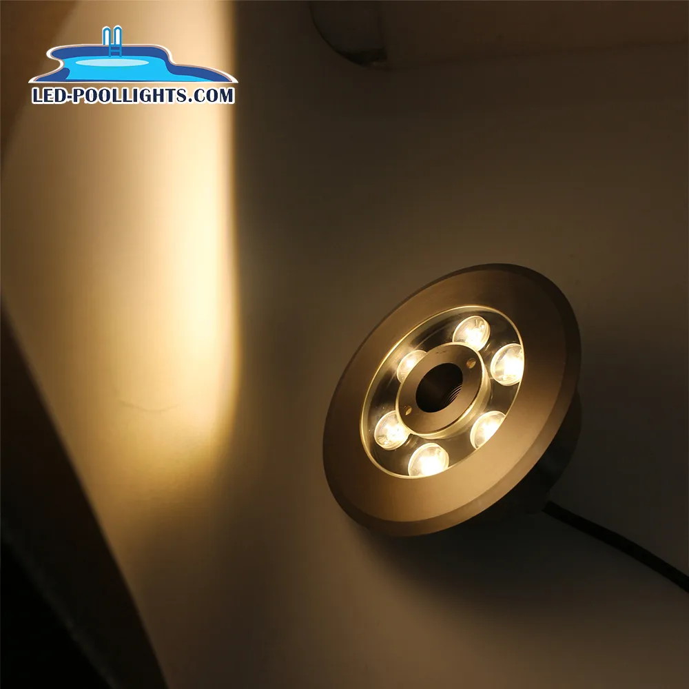 IP68 LED Fountain Light Waterproof 316 Stainless Steel 150*61.5MM Pool Light