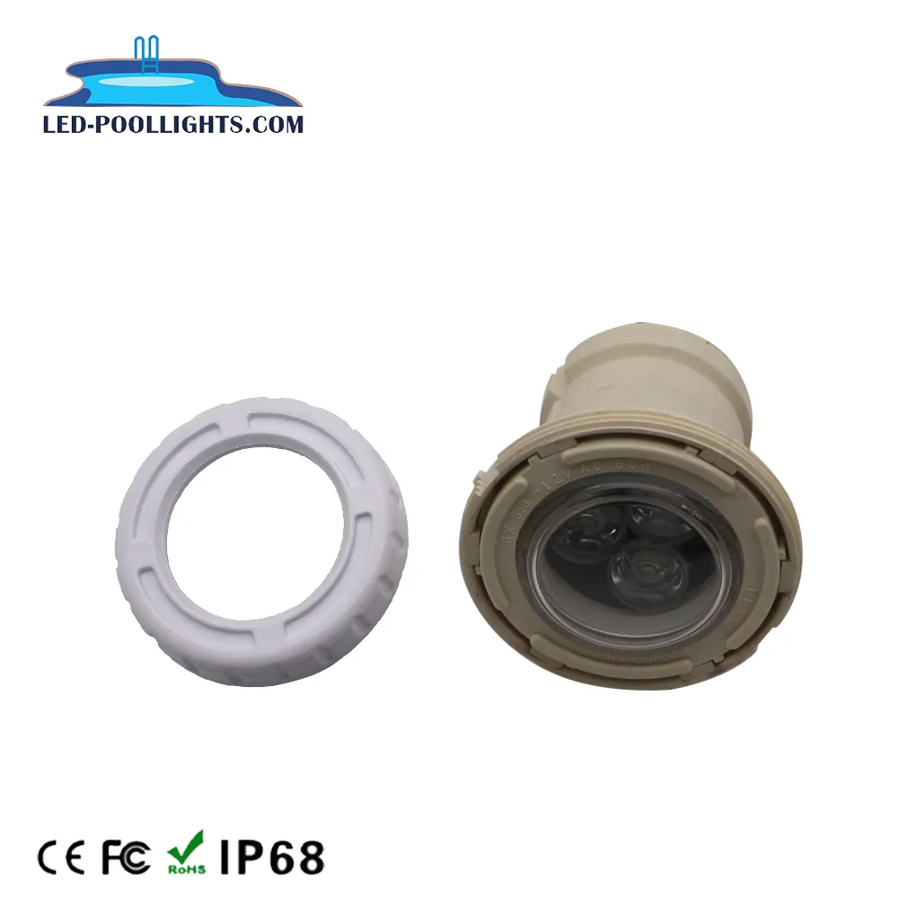 New Arrival Recessed Led 10W 15W IP68 Waterproof AC/DC12V 110*88MM Small Led Spa Pool Light