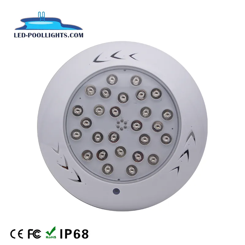 PC Material High Power Resin Filled 30Beam angleIP68  260mm Wall Mounted Led Pool Light