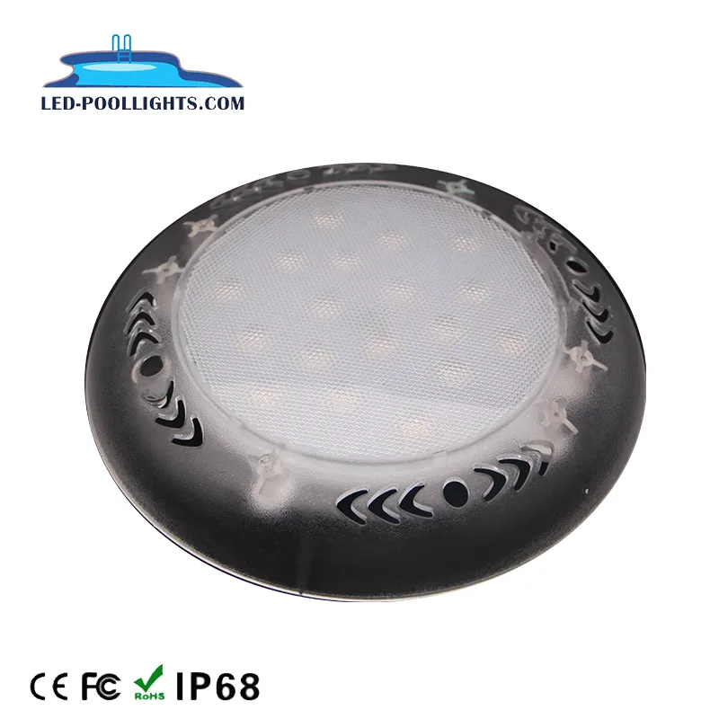 PC IP68 High Power Resin Filled  260mm Wall Mounted Led Pool Lights