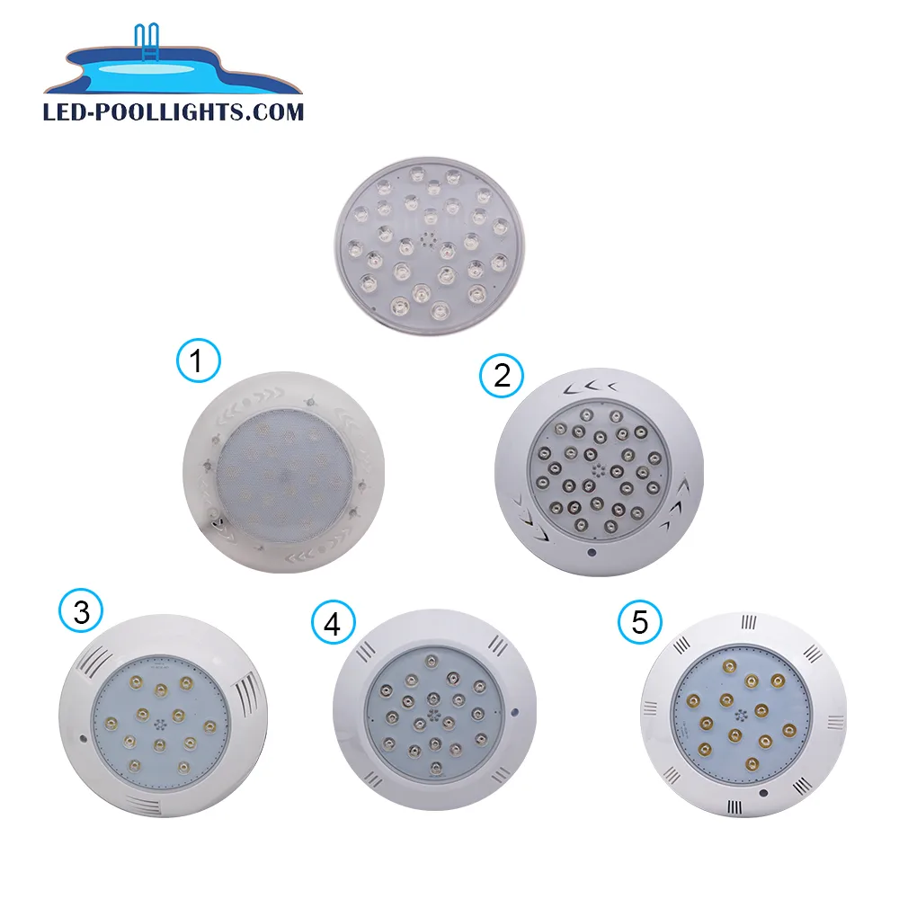 PC IP68 High Power Resin Filled  260mm Wall Mounted Led Pool Lights