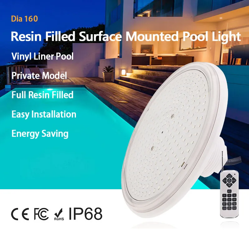 Underwater Lights LED RGB & RGBW Threading AC12V IP68 Waterproof Recessed for Liner Pool