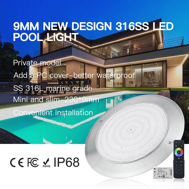  9MM DC12V slim led pool light