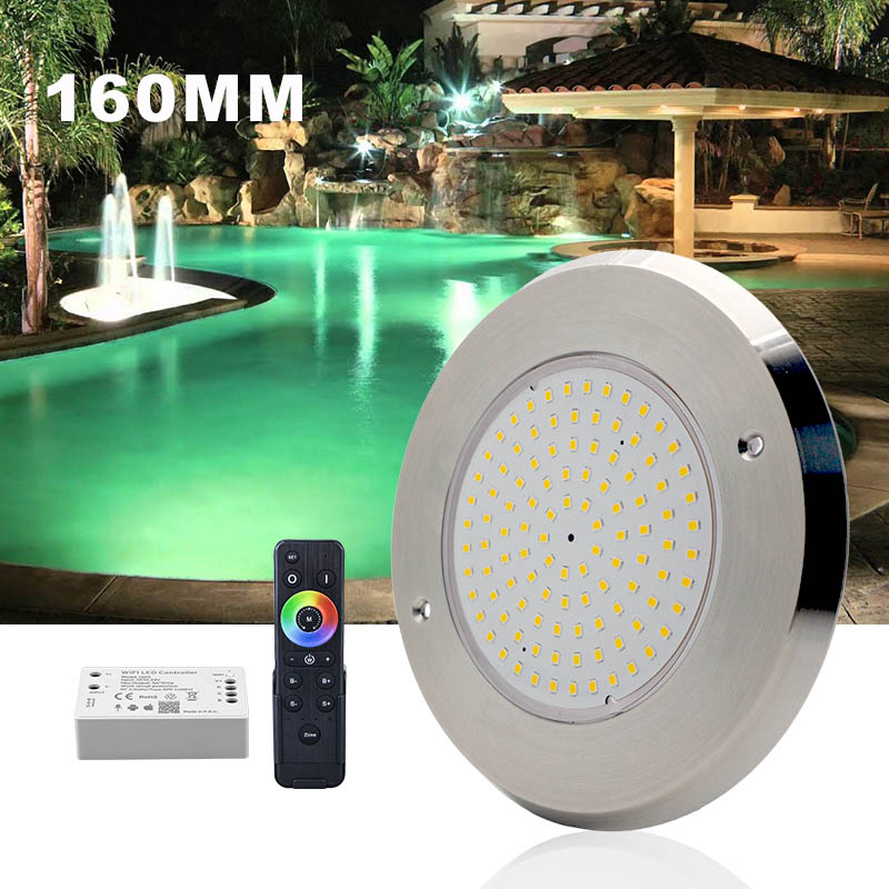High quality 316L stainless steel and resin filled wall mounted DC12V RGB led underwater swimming pool lights